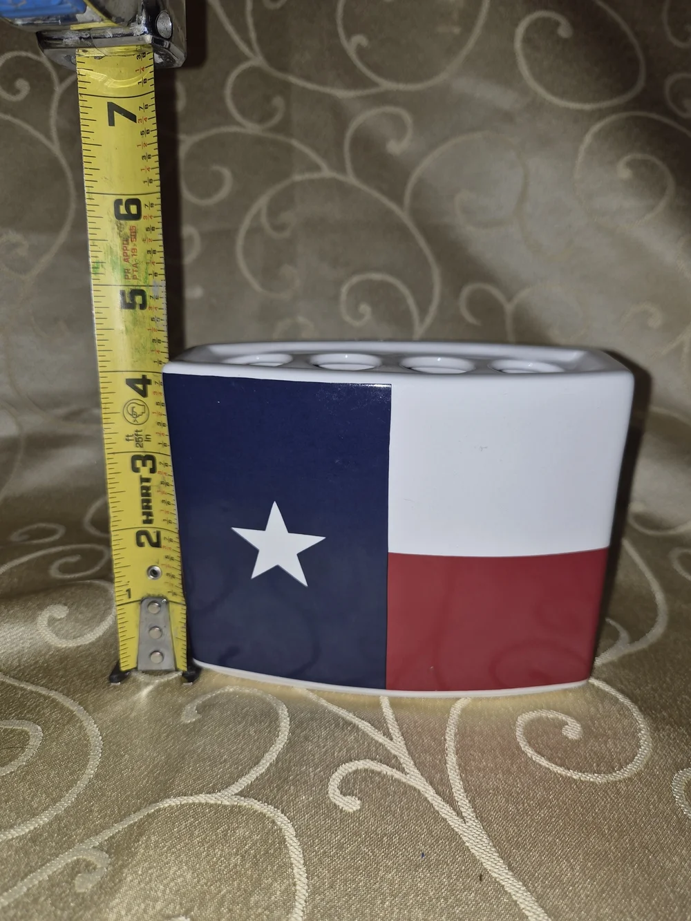 Texas Flag Ceramic Bathroom Dishes - Set of 2